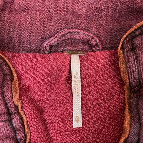 Free People Double Cloth Twill Wrap Jacket BlackBerry XS - Picture 11 of 16